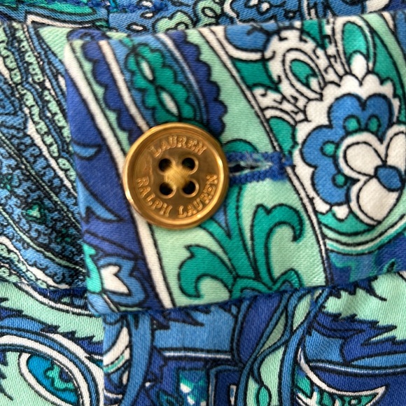 Ralph Lauren Blue Paisley Shorts! - Picture 3 of 6